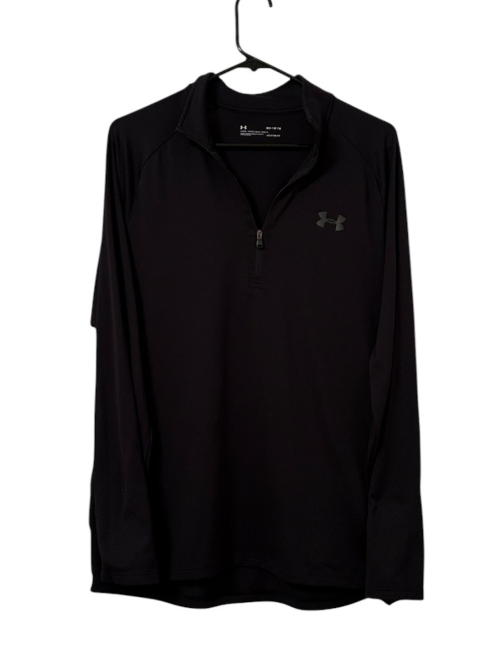 Mens Under Armour Black Half Zip Athletic Jacket